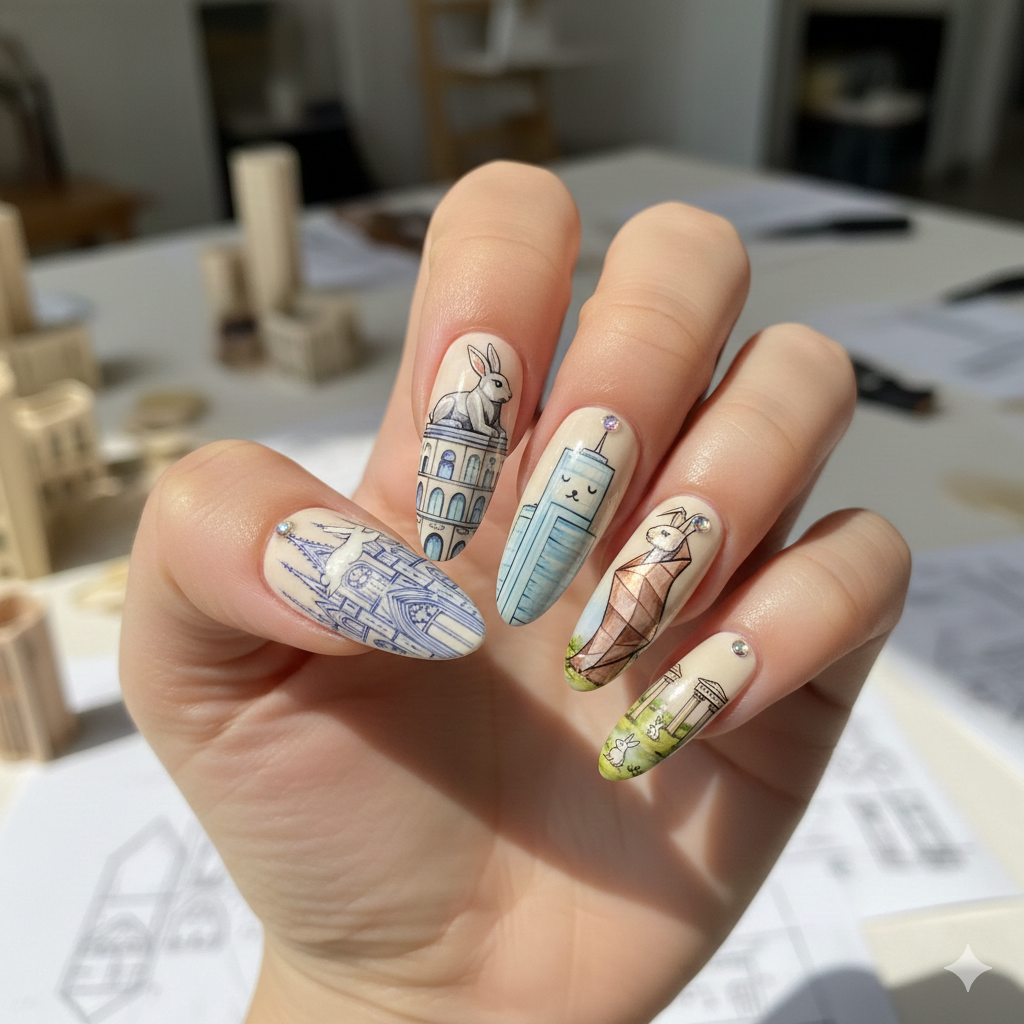 Architectural Bunny Art