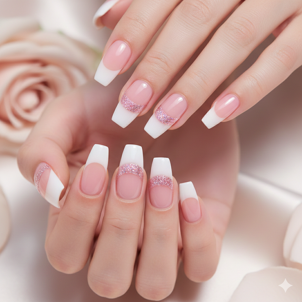 Ballerina Slippers Frech Nails