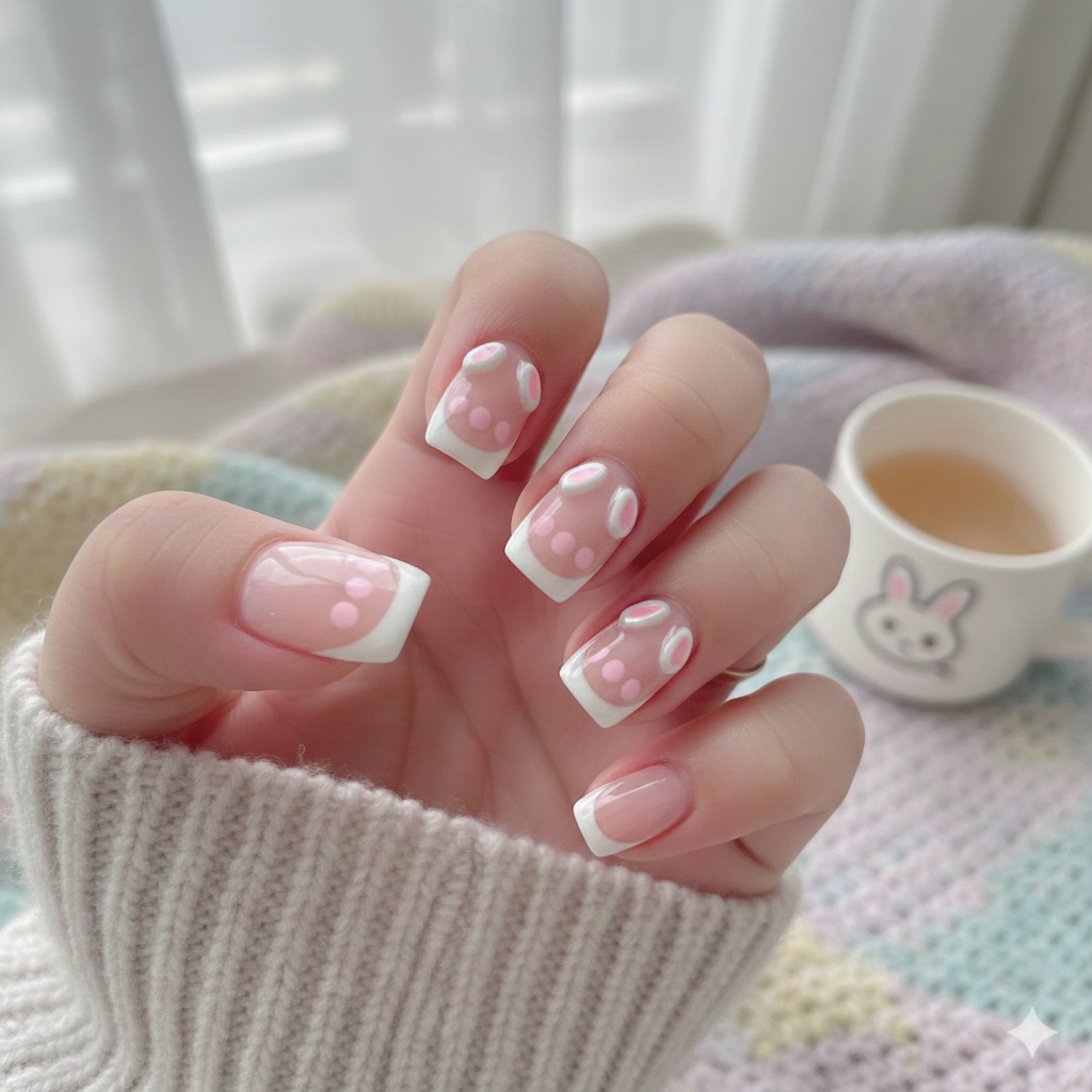 Bunny Paw French Tip