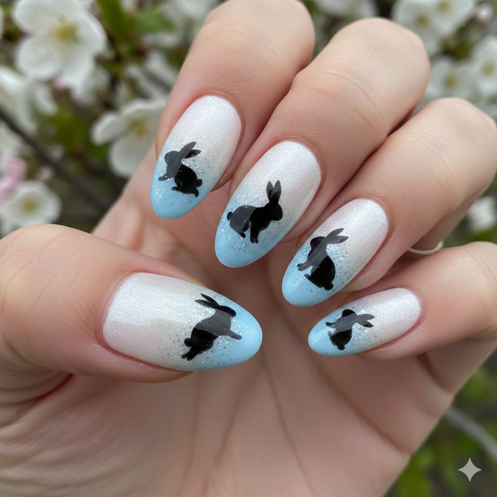 Bunny Silhouette Fade