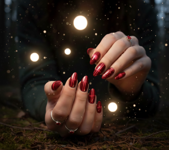 Cat Eye Nails with Split Beam
