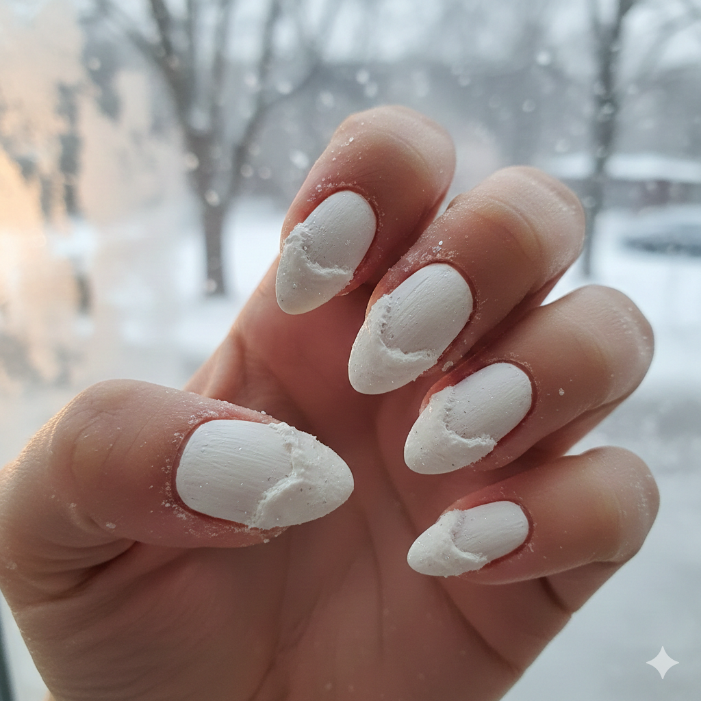 Chalked Snow Drift Nails