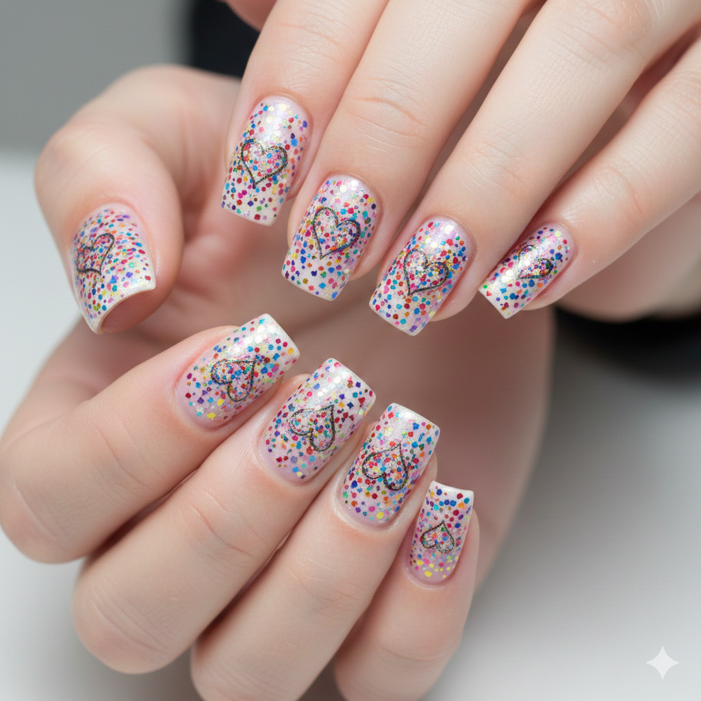 Confetti Explosion Heart