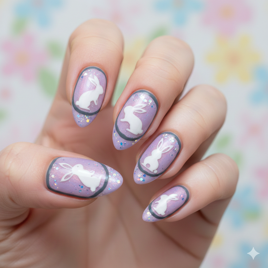 Cut-Out Bunny Negative Space