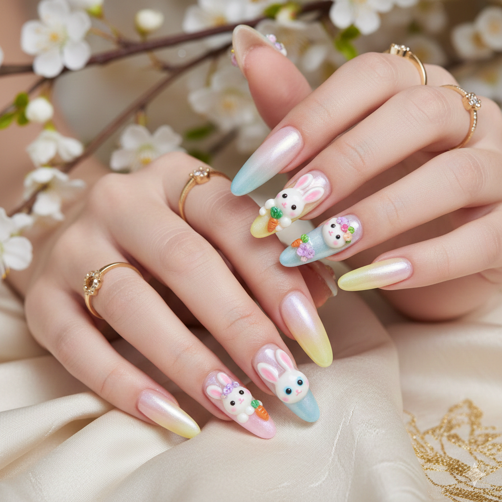 Editorial Bunny Nails