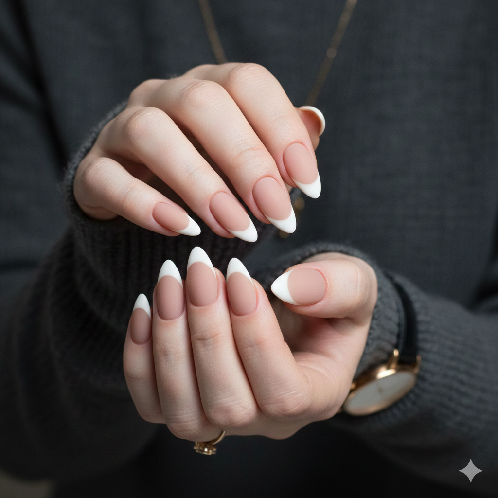 French tip acrylic nails