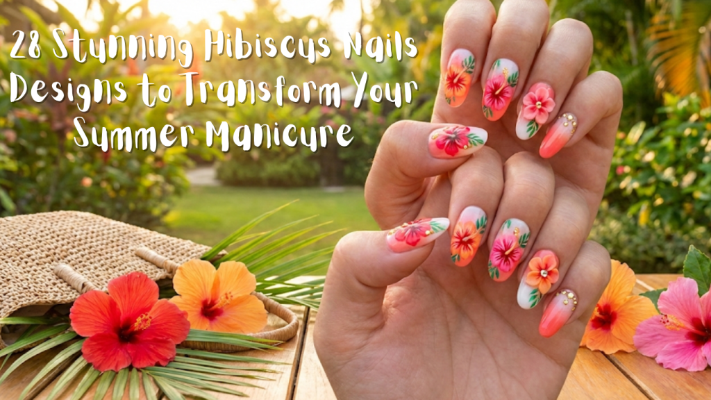 Hibiscus Nails Designs