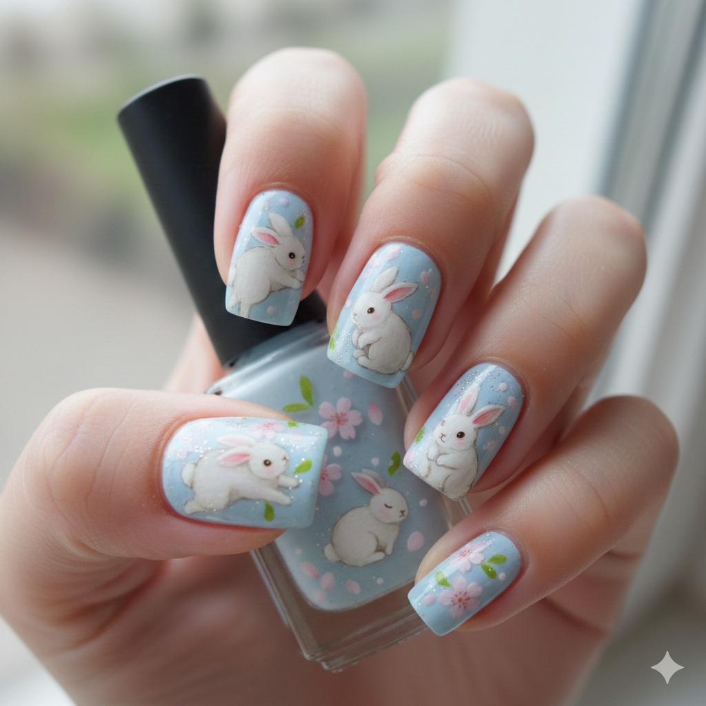 No-Outline Bunny Art