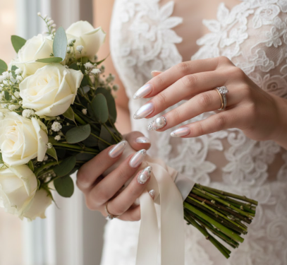 Pearl Whisper Cat Eye Nails