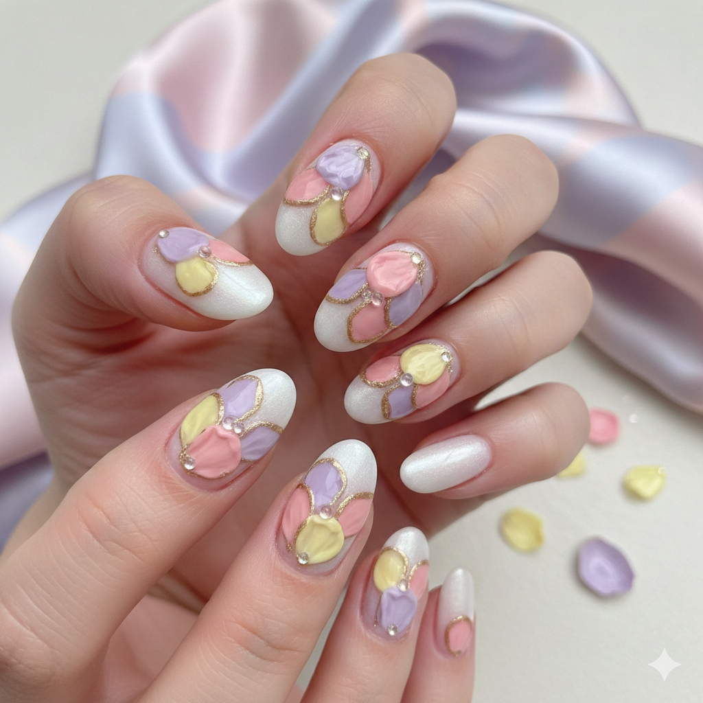 Petal Oval Nails