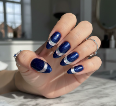 Reverse Cat Eye Nail Art
