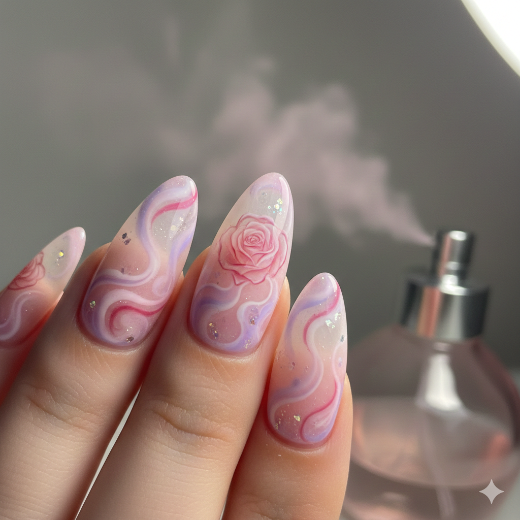 Rose Vapor Nails