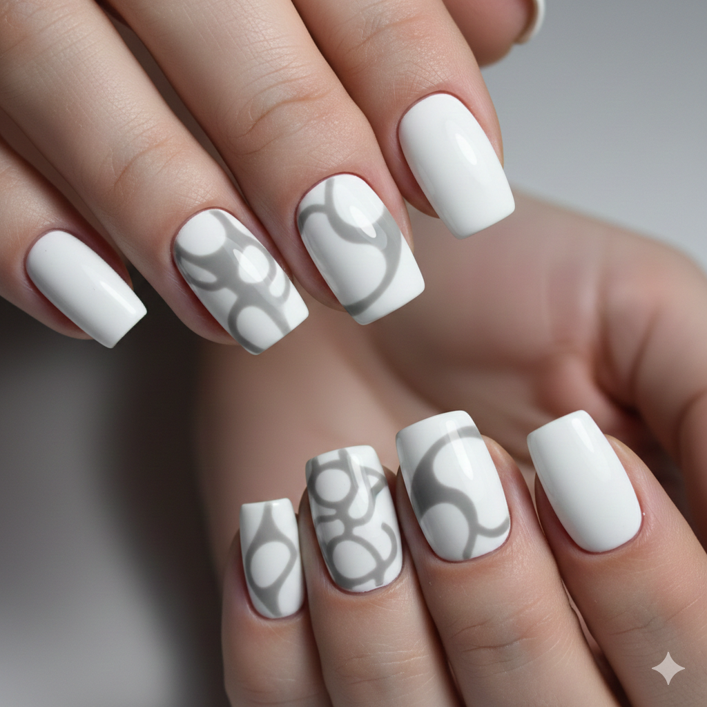 Shadow-Only Art Nails
