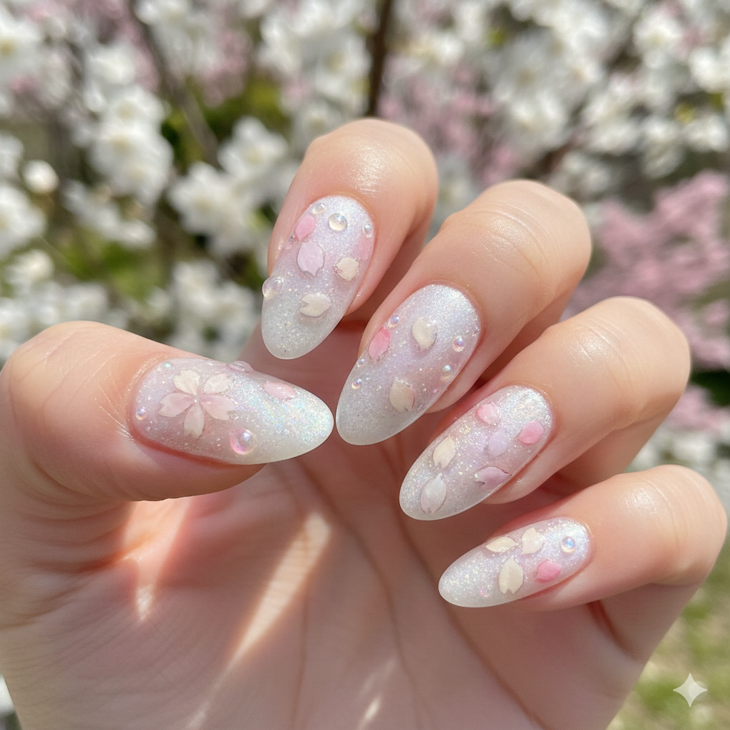 Spring Petal Mist Nails