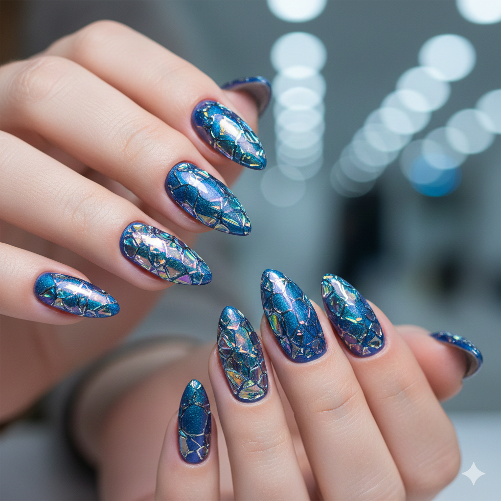 The Crackled Shattered Glass