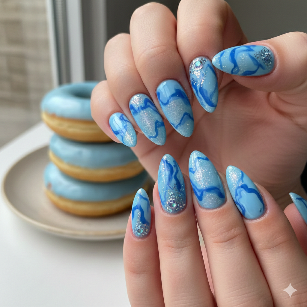 The Glazed Donut Blue