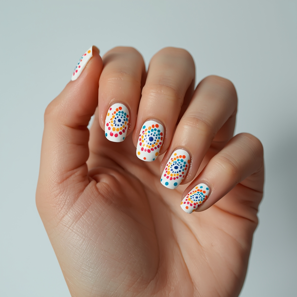 The Orbiting Dot nail art