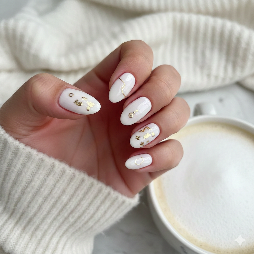 Ultra-Short Milk Nails