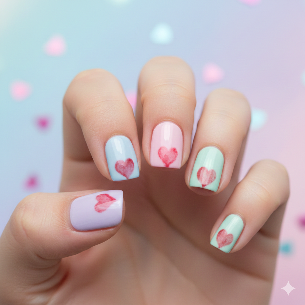 Valentine manicure ideas


