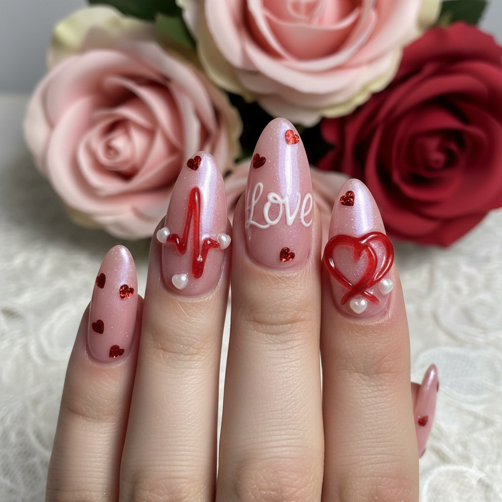 Valentine manicure ideas