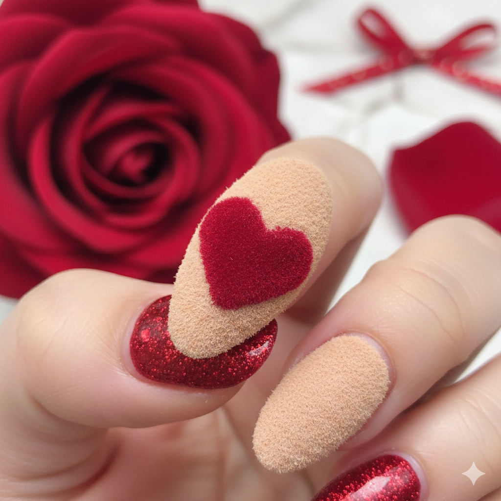 Valentine nails for teens
