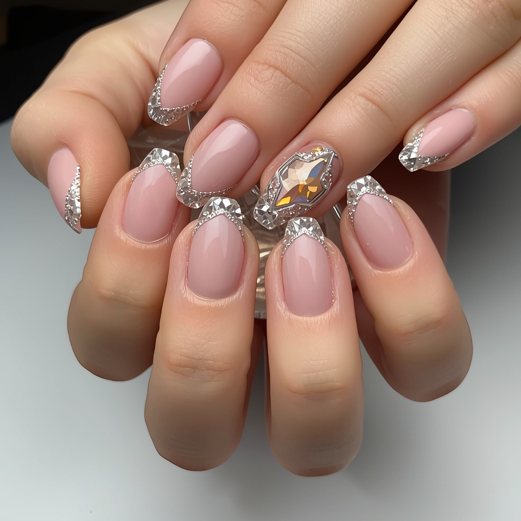 bridal minimalist nail