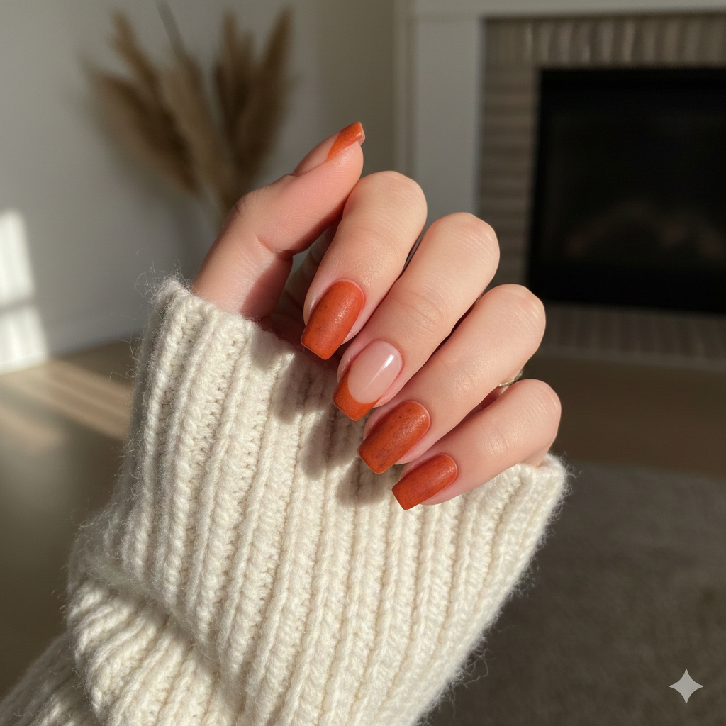 Fall French nails