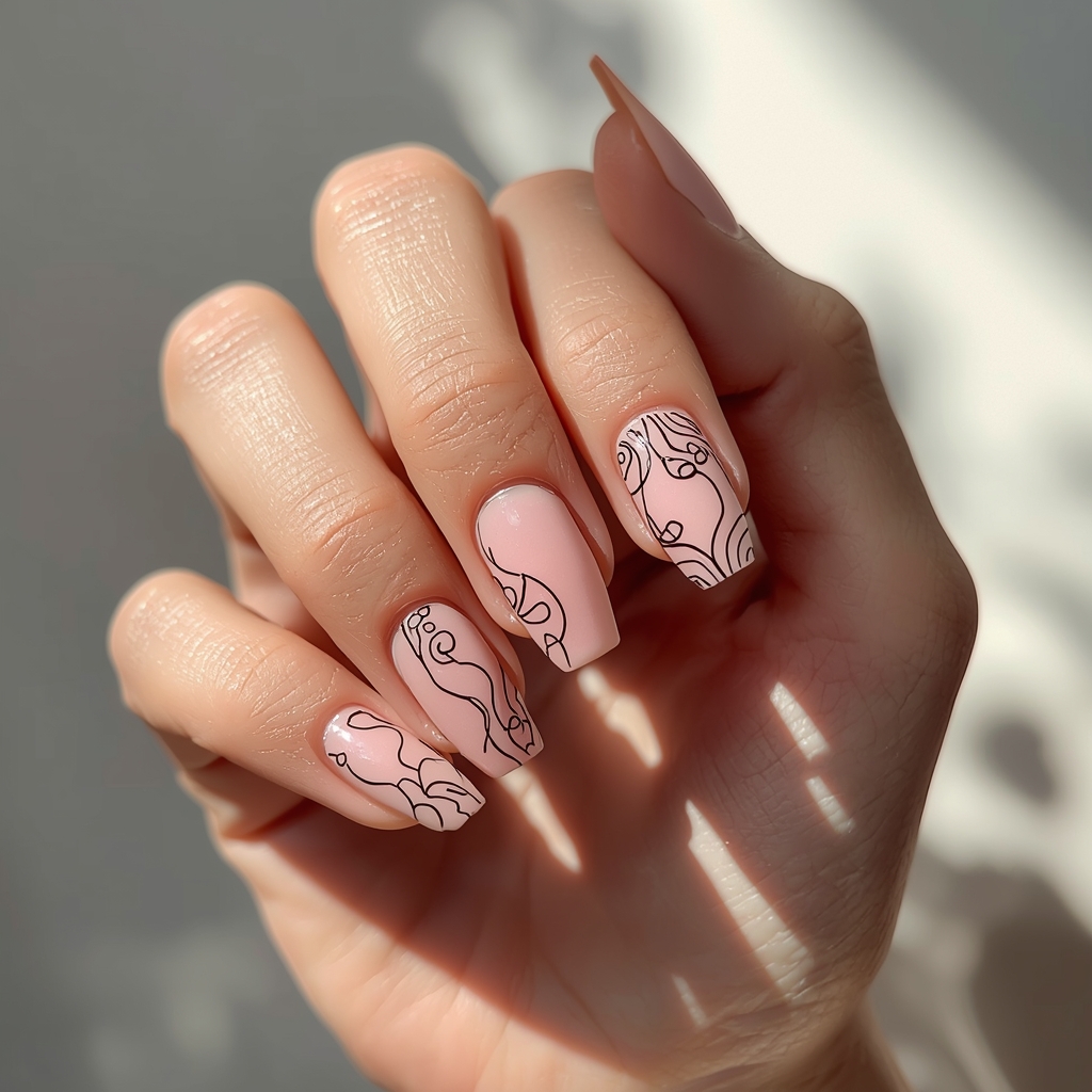 minimalist nails for work