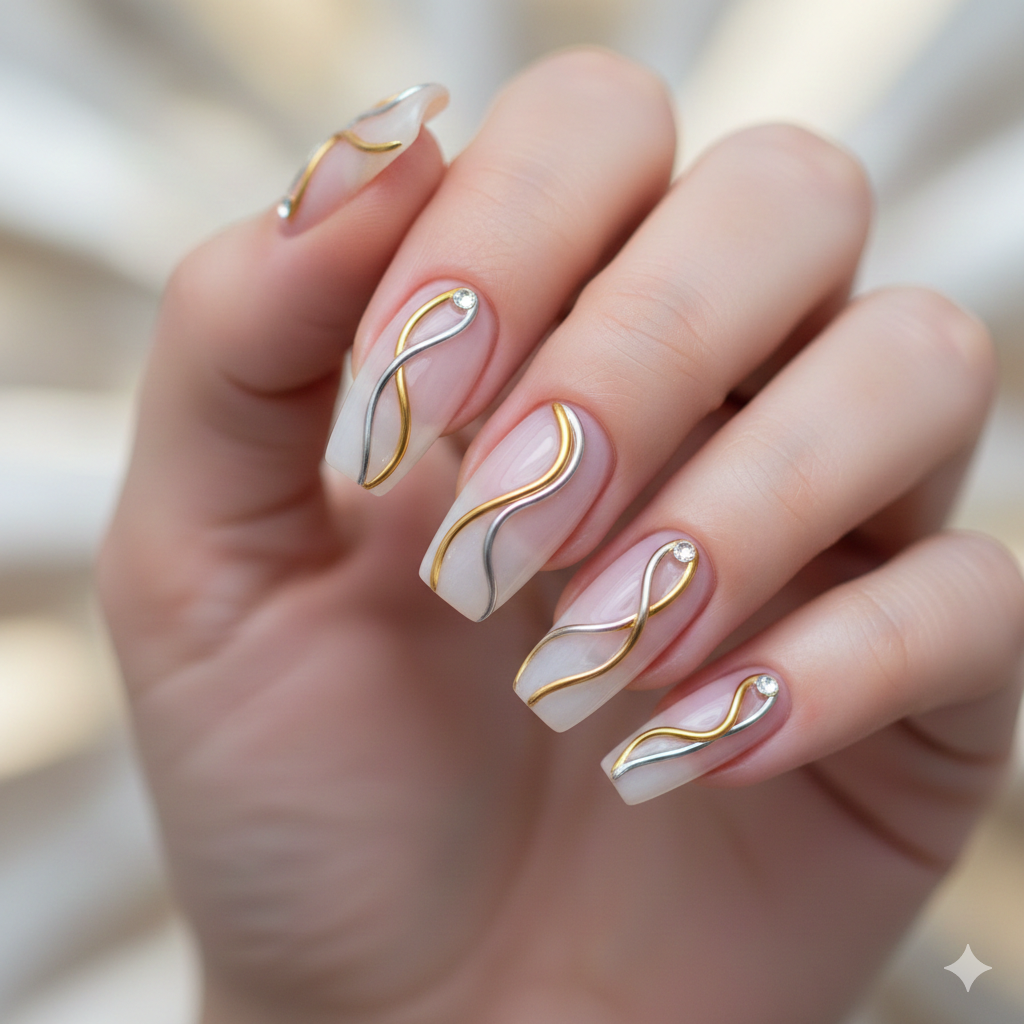 subtle nail art