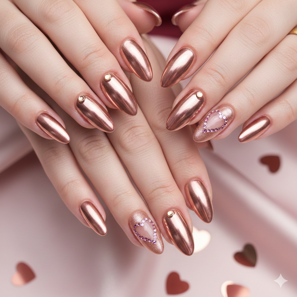 trending Valentine nail designs
