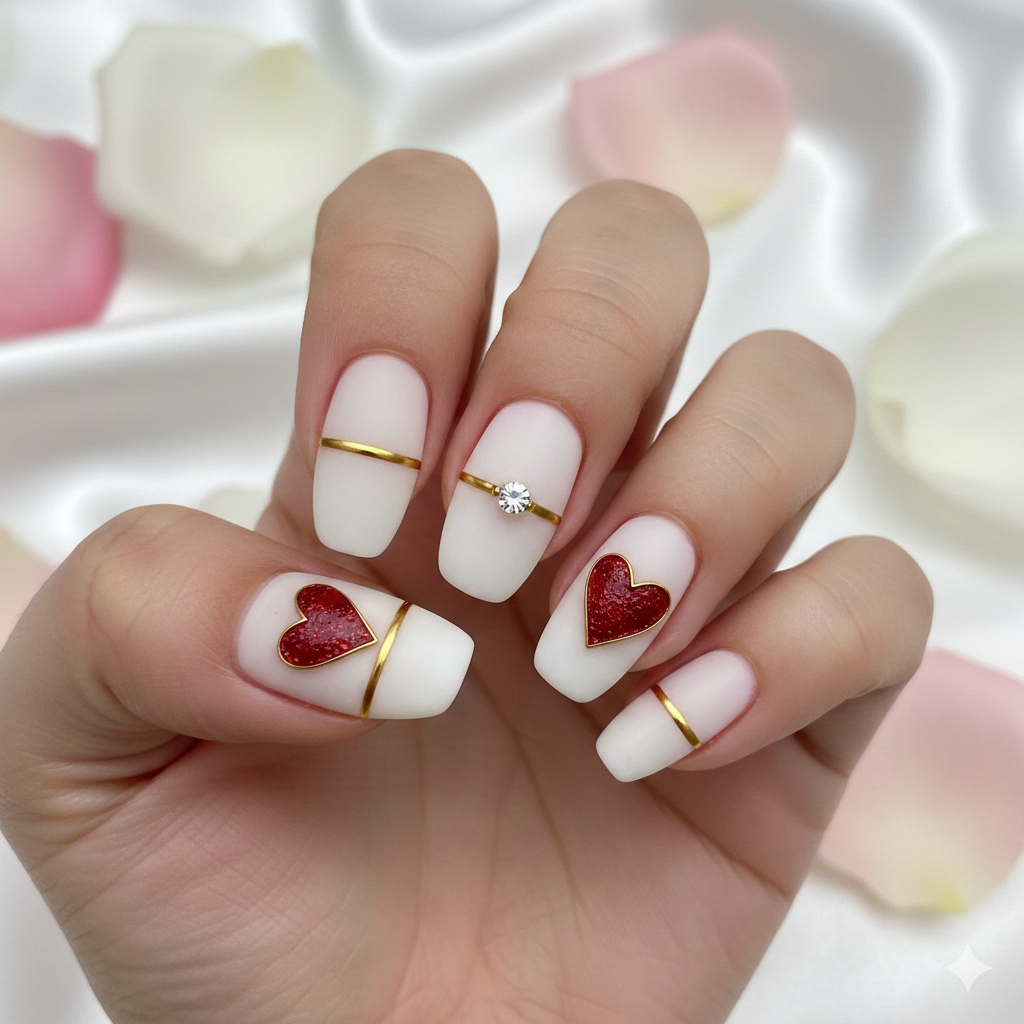 trending Valentine nail designs
