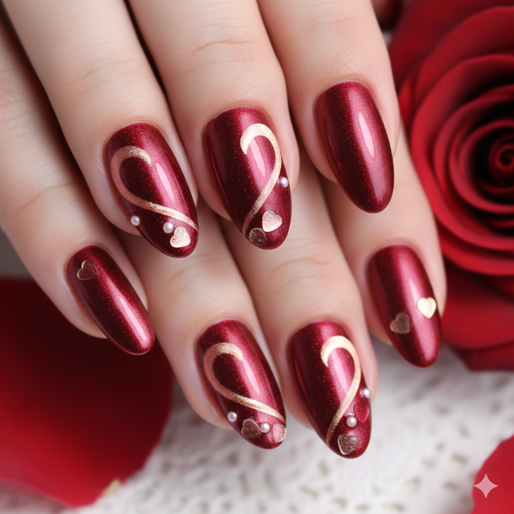 valentine nail art ideas