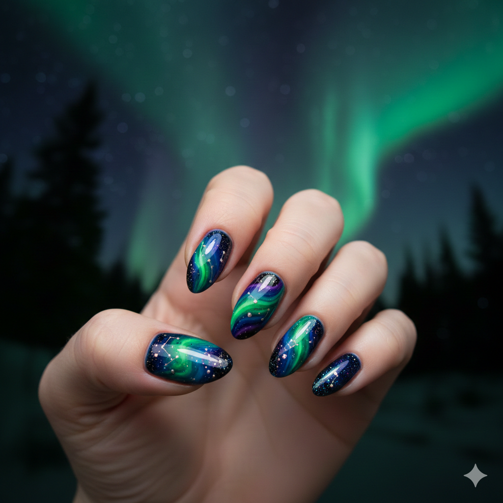 Aurora Borealis Night Sky