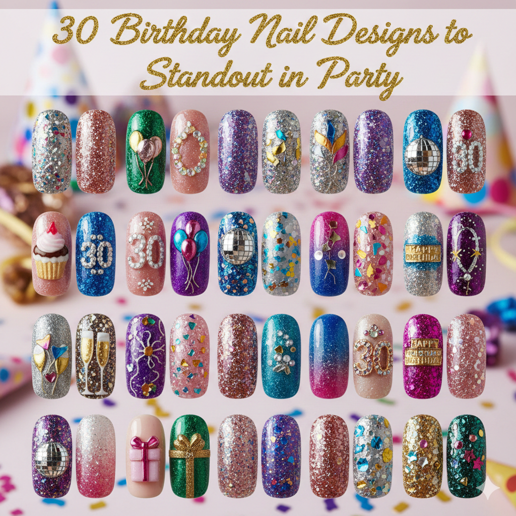 Birthday Nail Designs