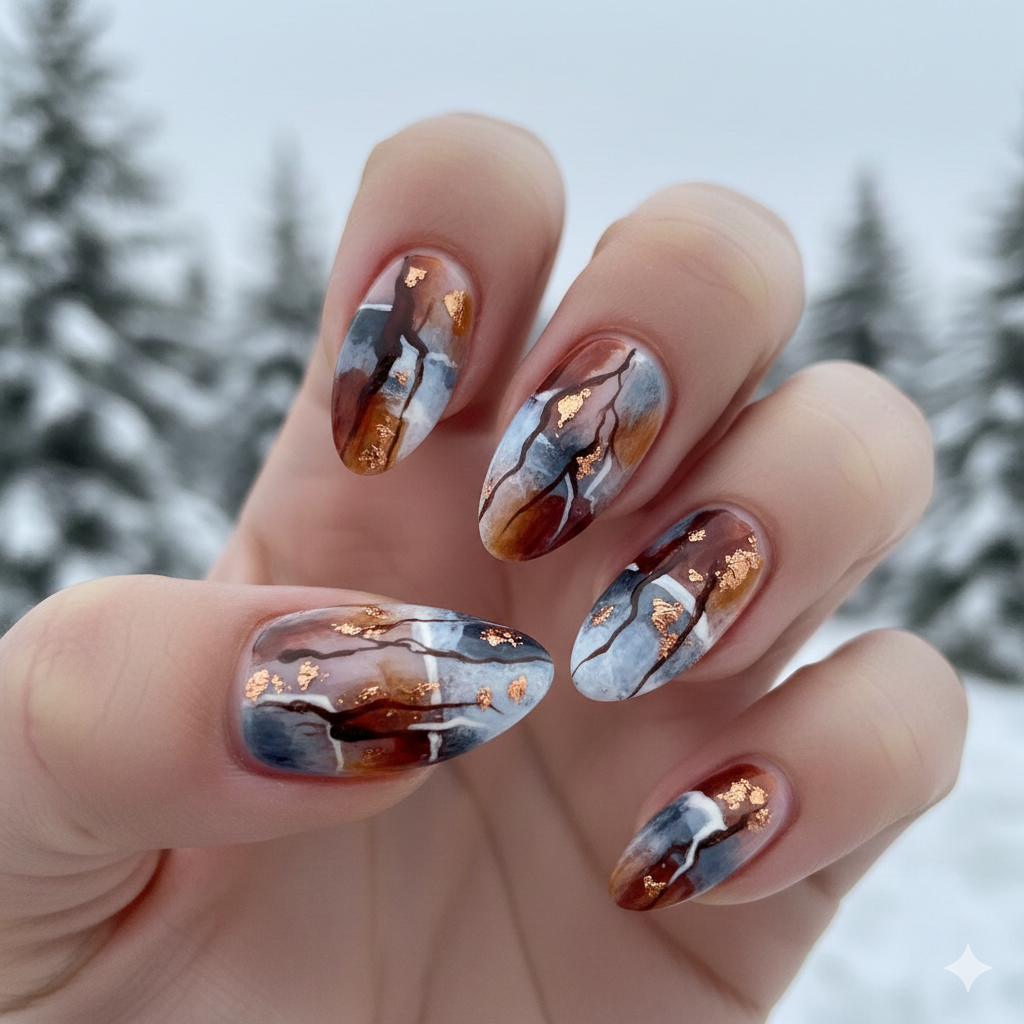 Burnt Sienna Abstract