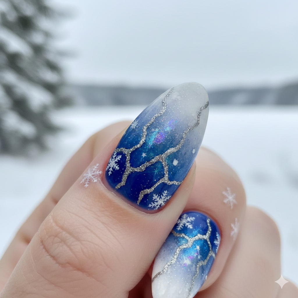 Cracked Lake Surface