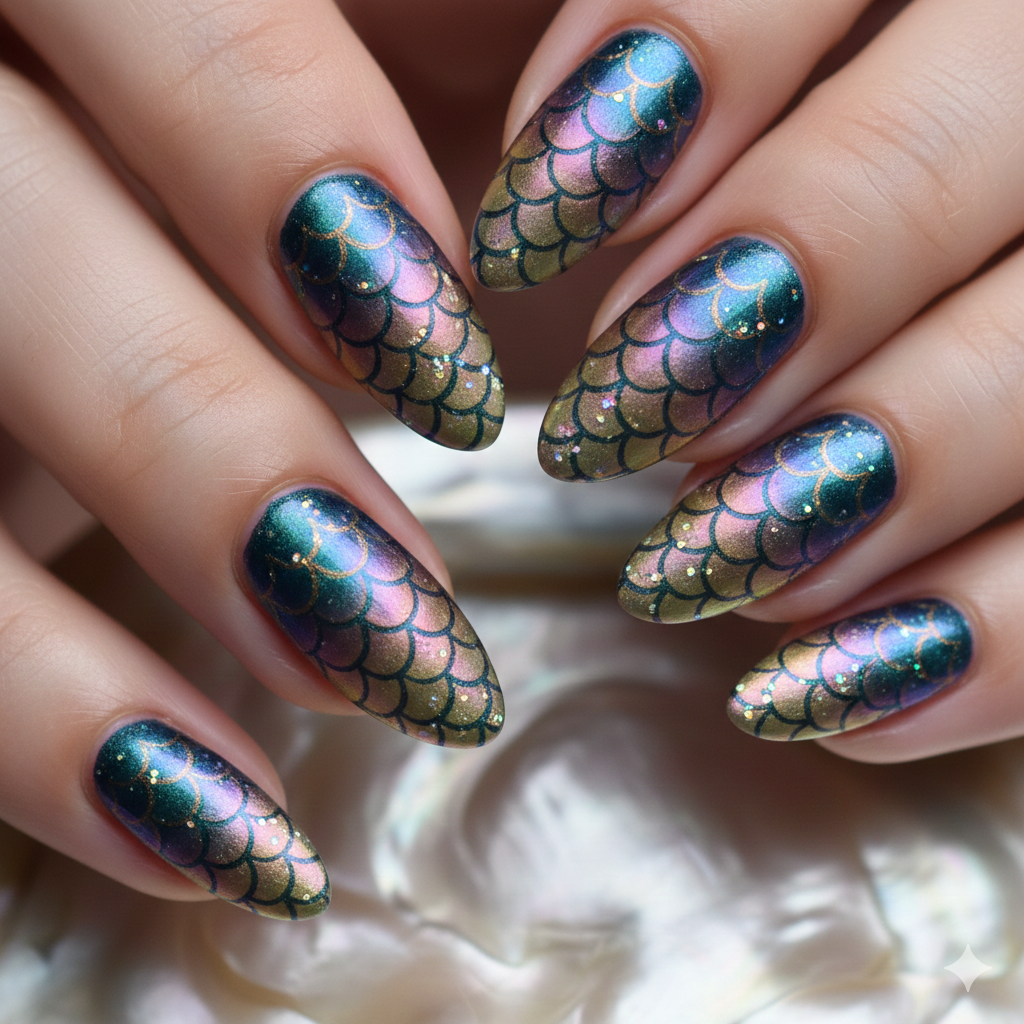 Iridescent Fish Scale Gradient