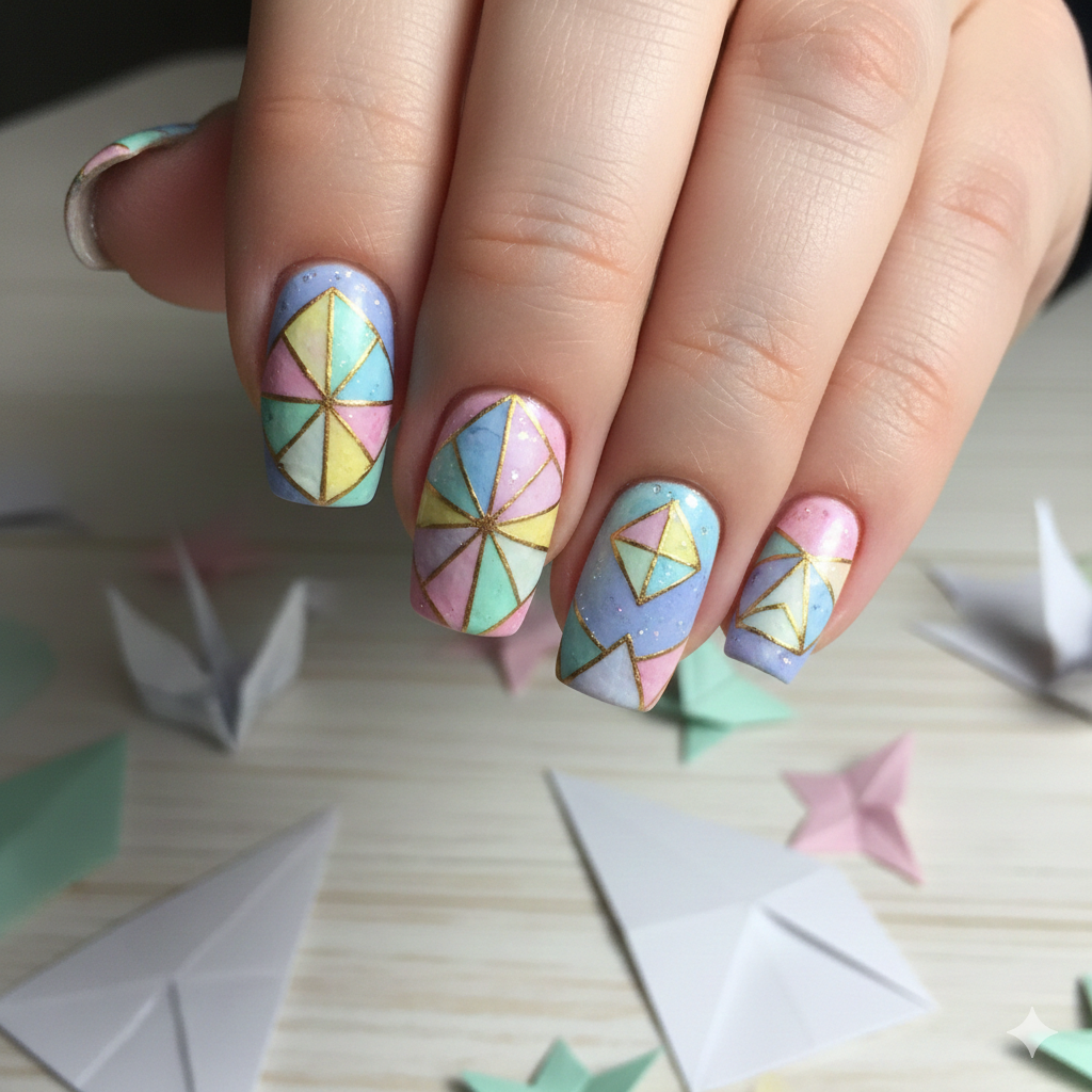 Origami Paper Fold Look