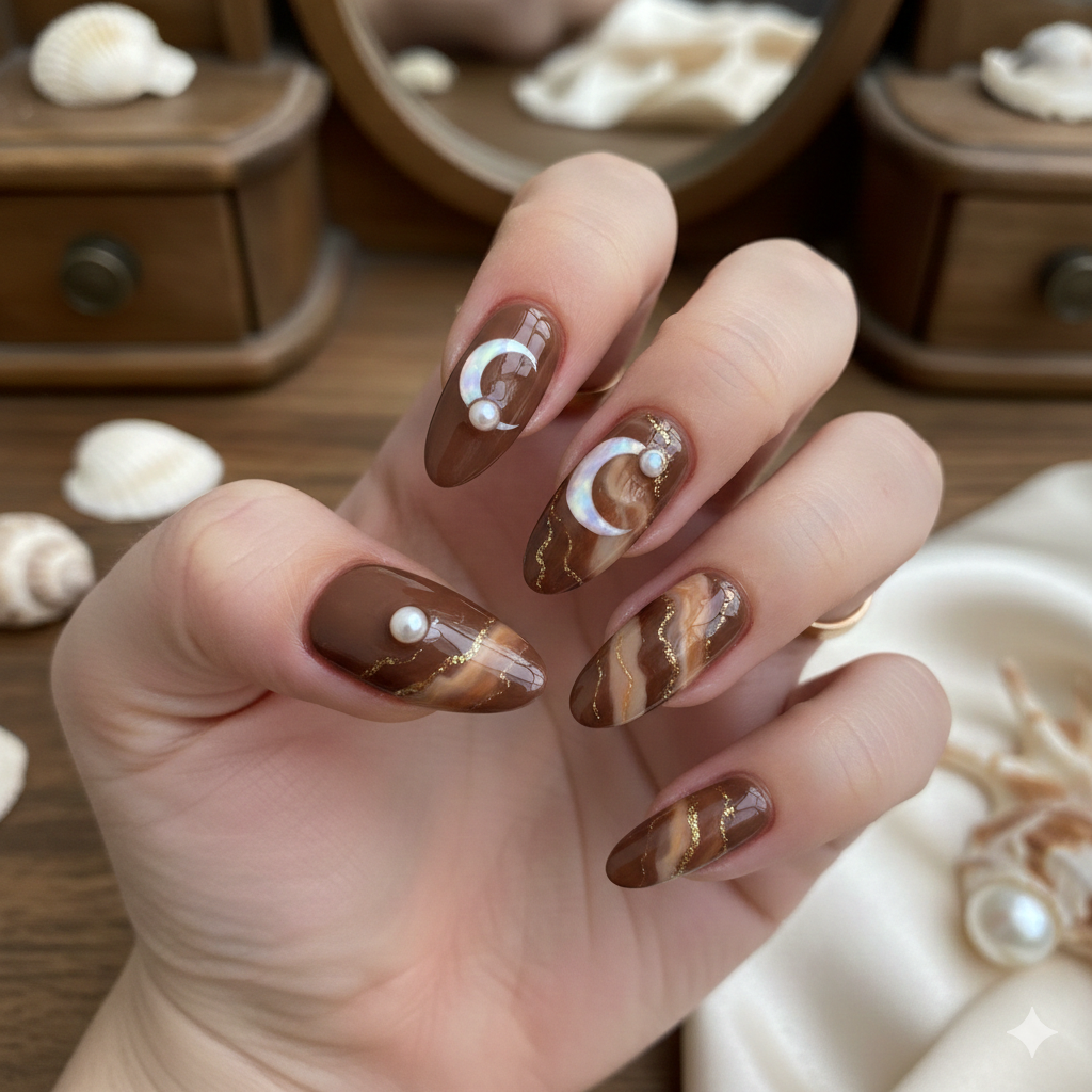 Pearl and Crescent Moon