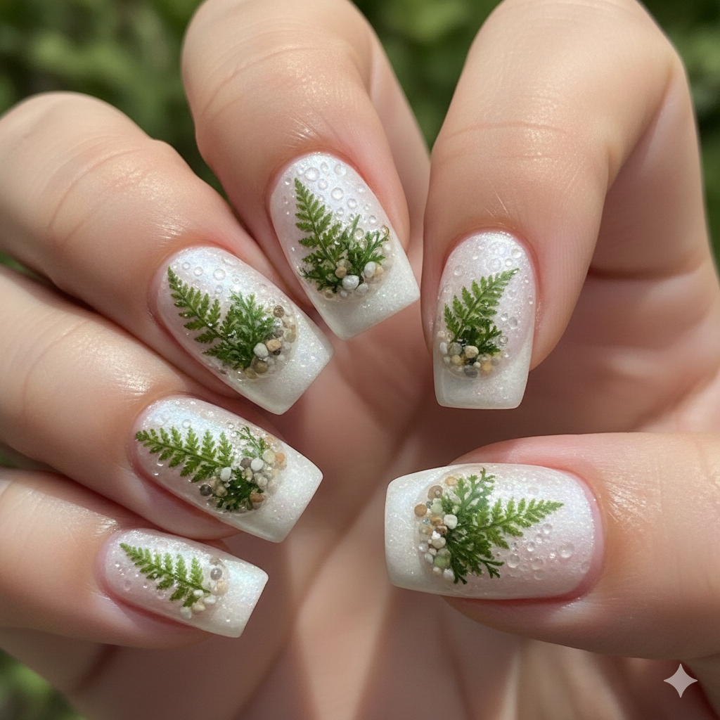 The Encapsulated Moss Terrarium Bubble Nails
