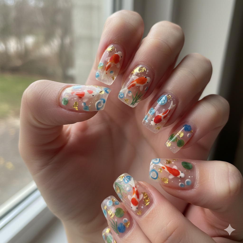 The Koi Pond Floating Fish