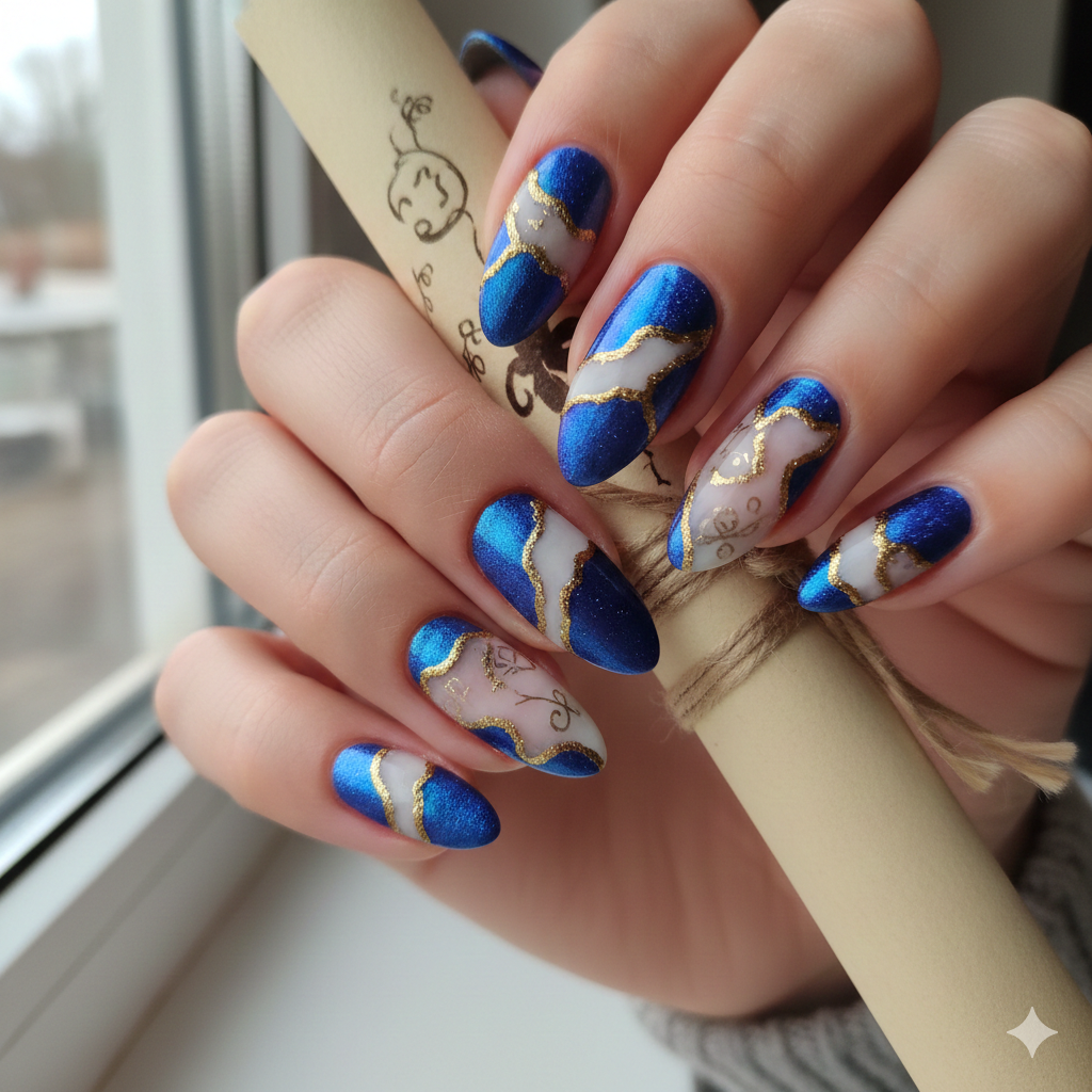 The Torn Paper Reveal Birthday Nails